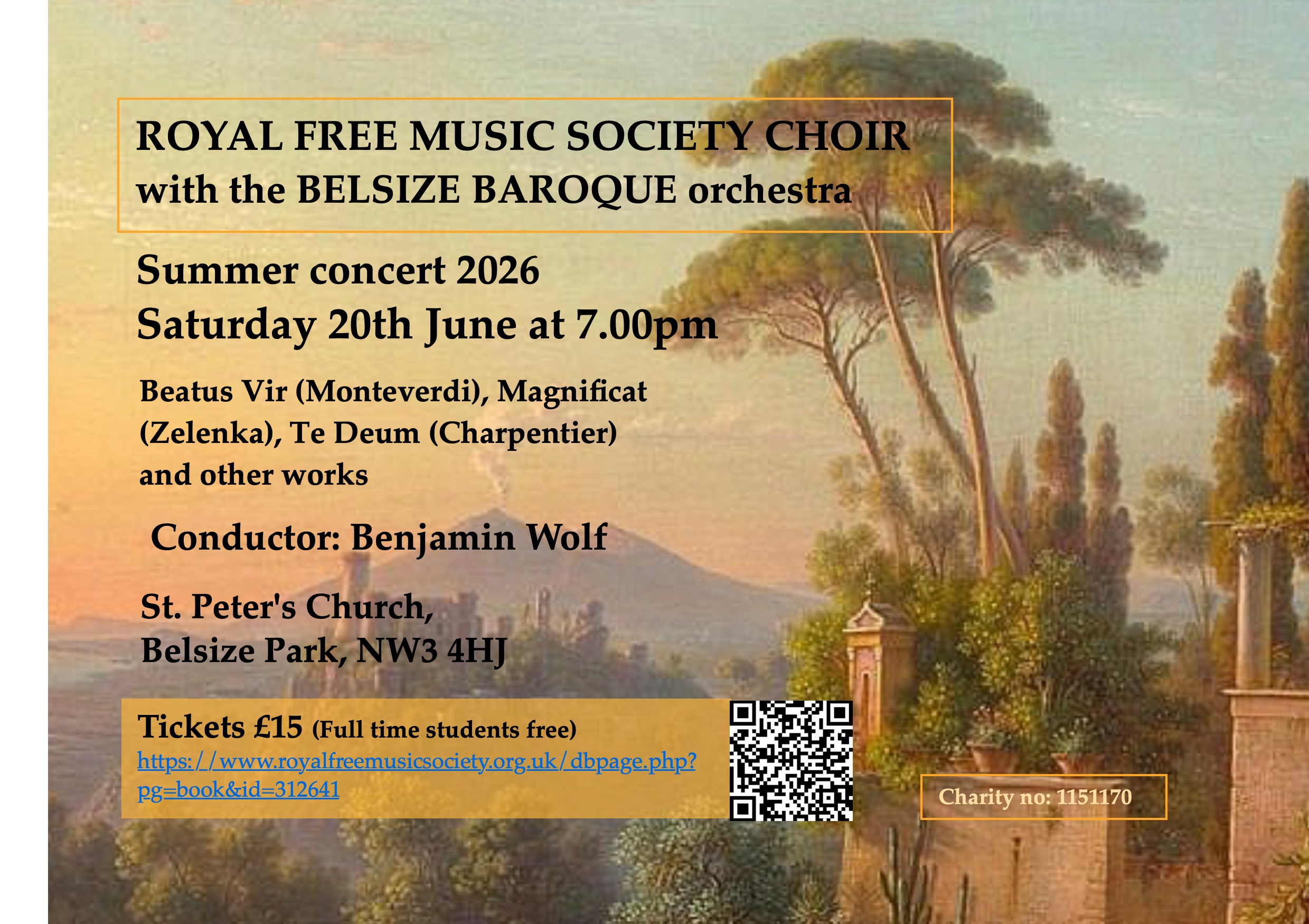 Summer concert with Belsize Baroque